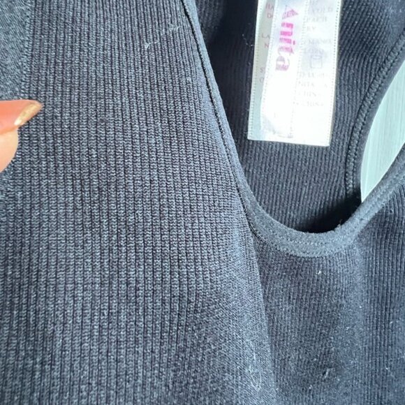 Anita Classic Black Stretchy Tank Top - Picture 5 of 7
